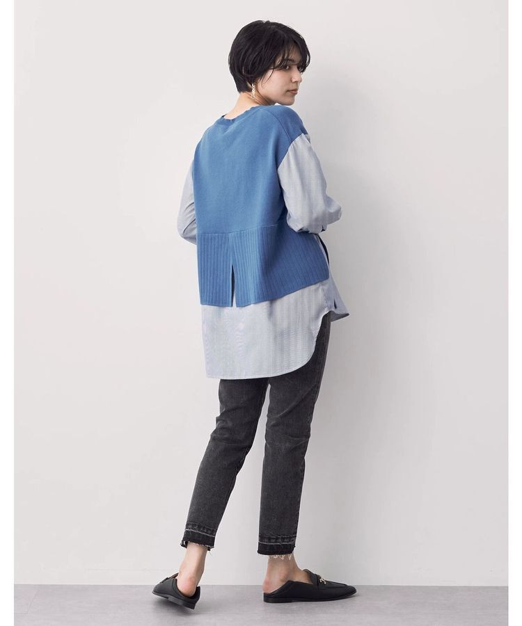 Editt by YECCA VECCA「カットオフクロップドデニムパンツ」|デニム|