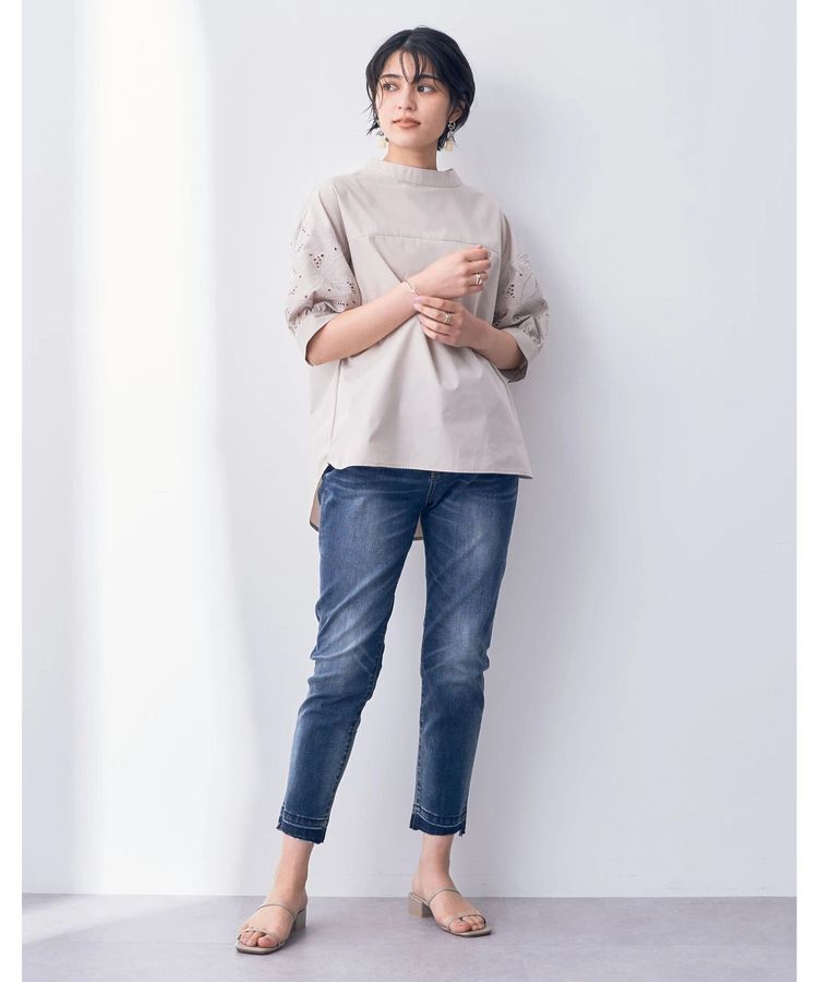 Editt by YECCA VECCA「カットオフクロップドデニムパンツ」|デニム|