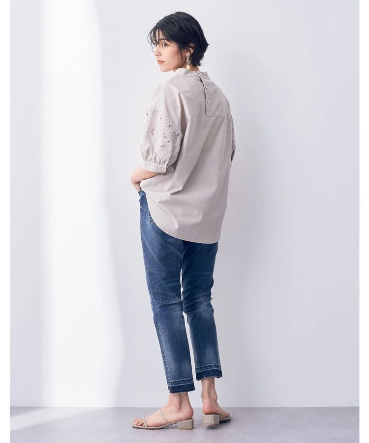 Editt by YECCA VECCA「カットオフクロップドデニムパンツ」|デニム|