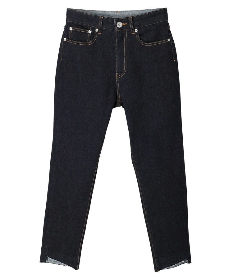 Editt by YECCA VECCA「カットオフクロップドデニムパンツ」|デニム|