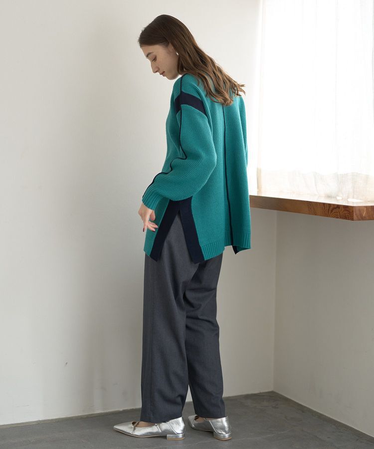 YECCA VECCA「配色ラインニット」|ニット・セーター|