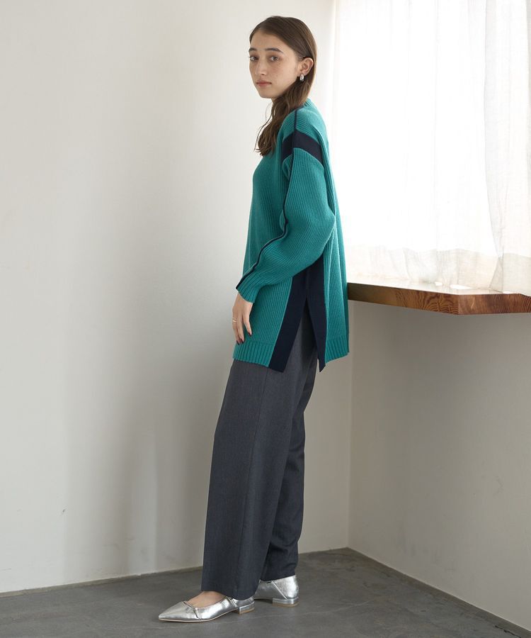 YECCA VECCA「配色ラインニット」|ニット・セーター|