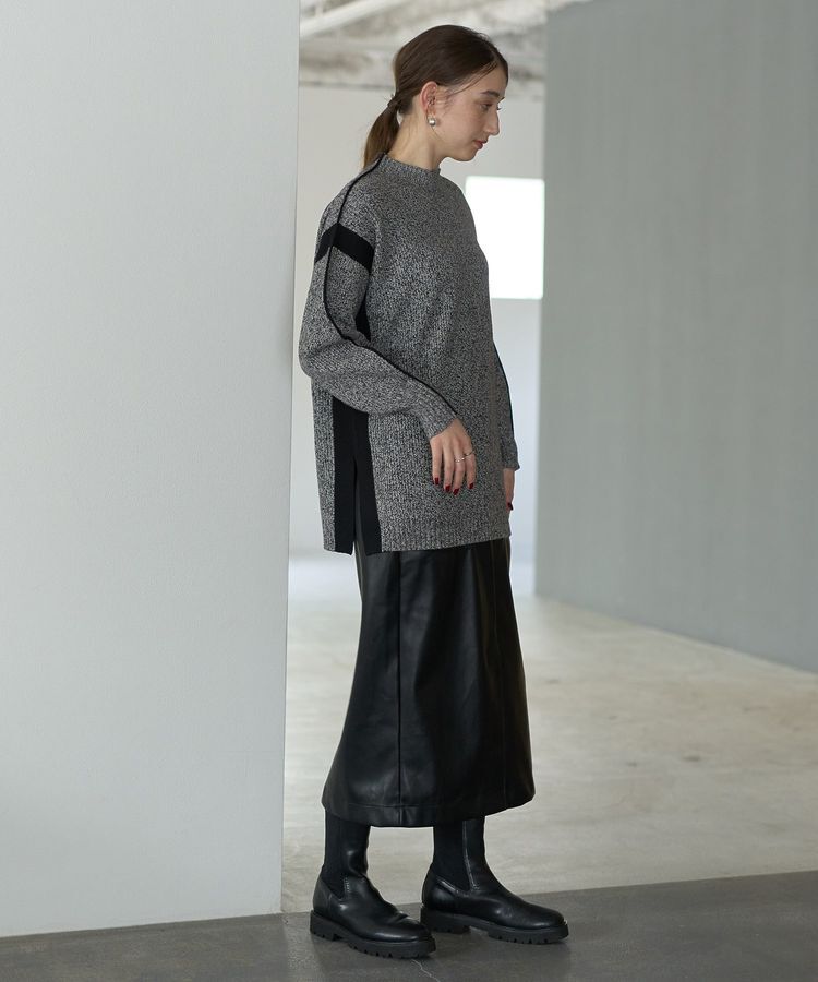 YECCA VECCA「配色ラインニット」|ニット・セーター|