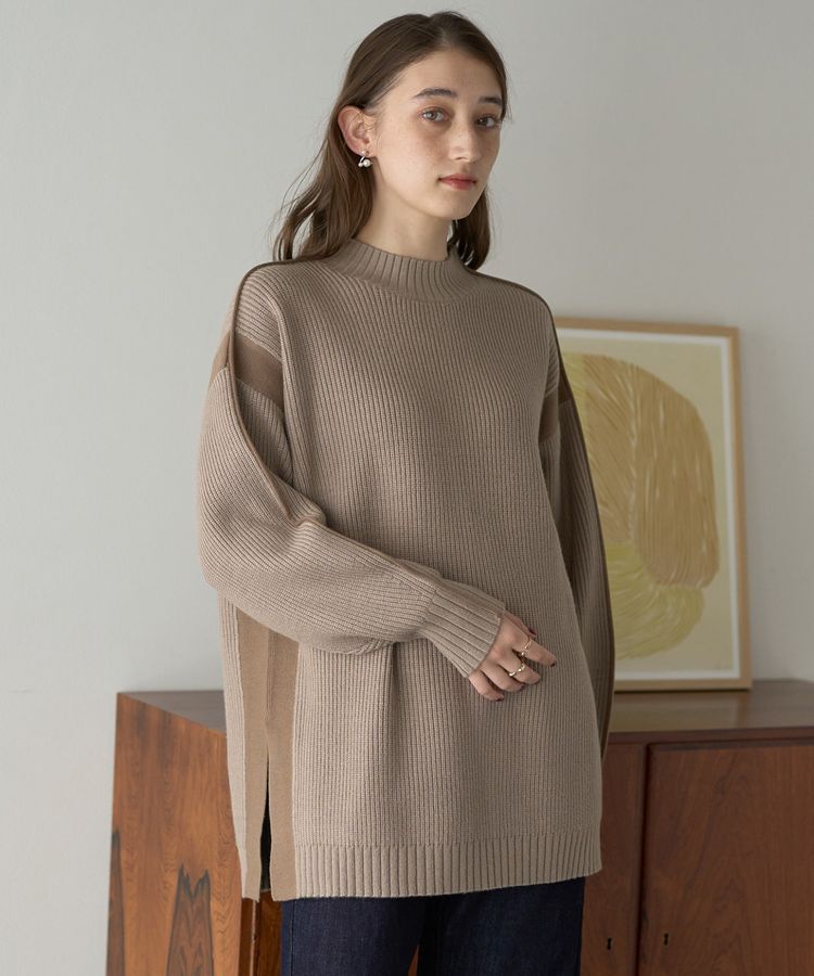 YECCA VECCA「配色ラインニット」|ニット・セーター|