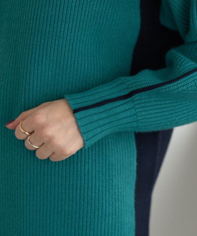 YECCA VECCA「配色ラインニット」|ニット・セーター|