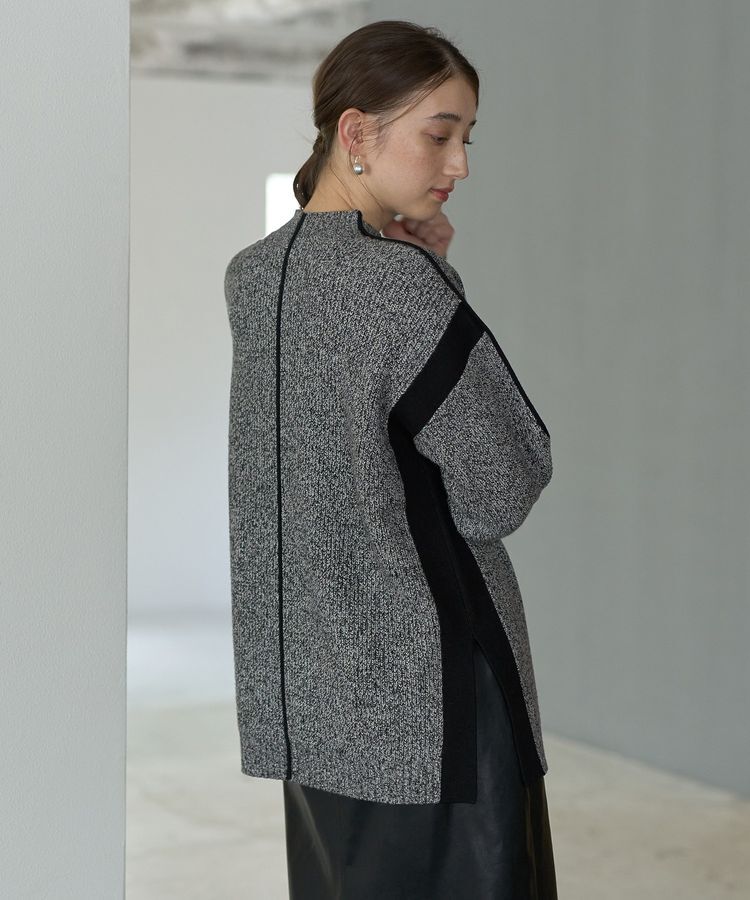 YECCA VECCA「配色ラインニット」|ニット・セーター|