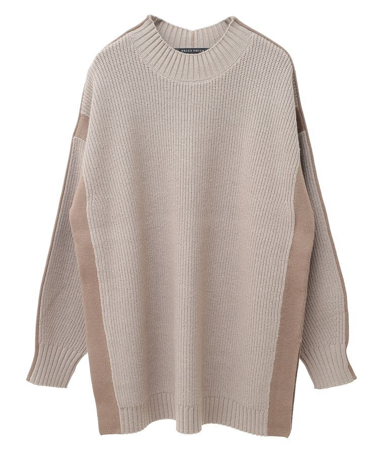 YECCA VECCA「配色ラインニット」|ニット・セーター|