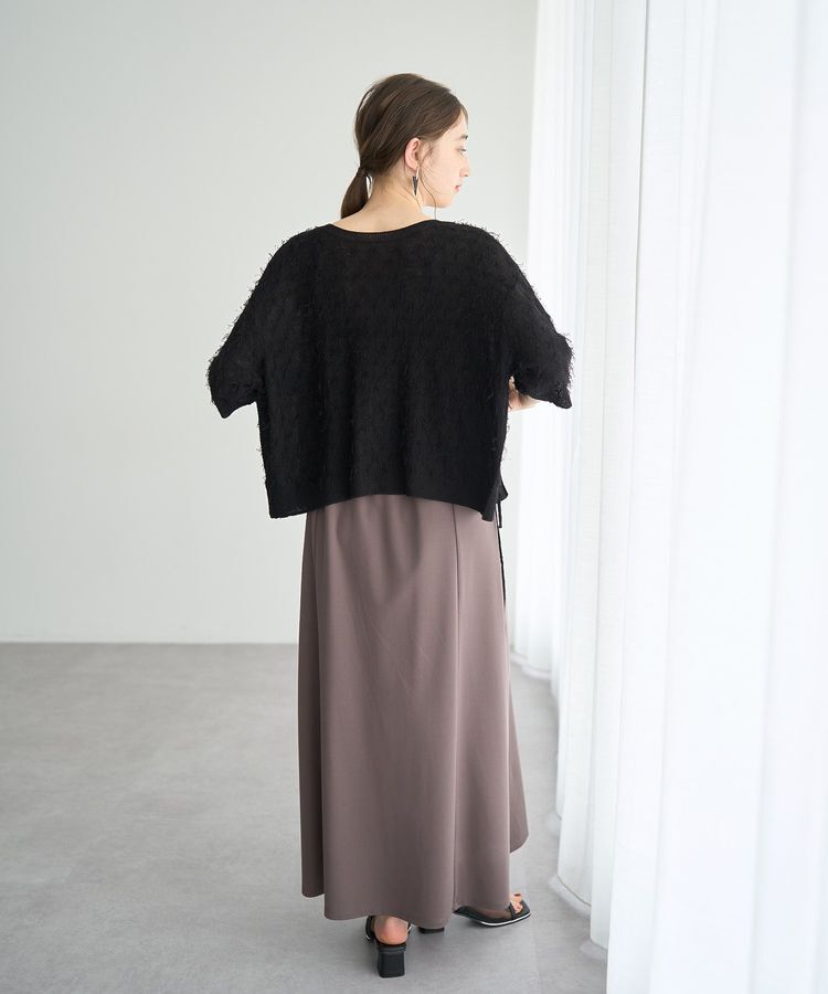 YECCA VECCA「2wayリボンフリンジニットカーディガン」|カーディガン|