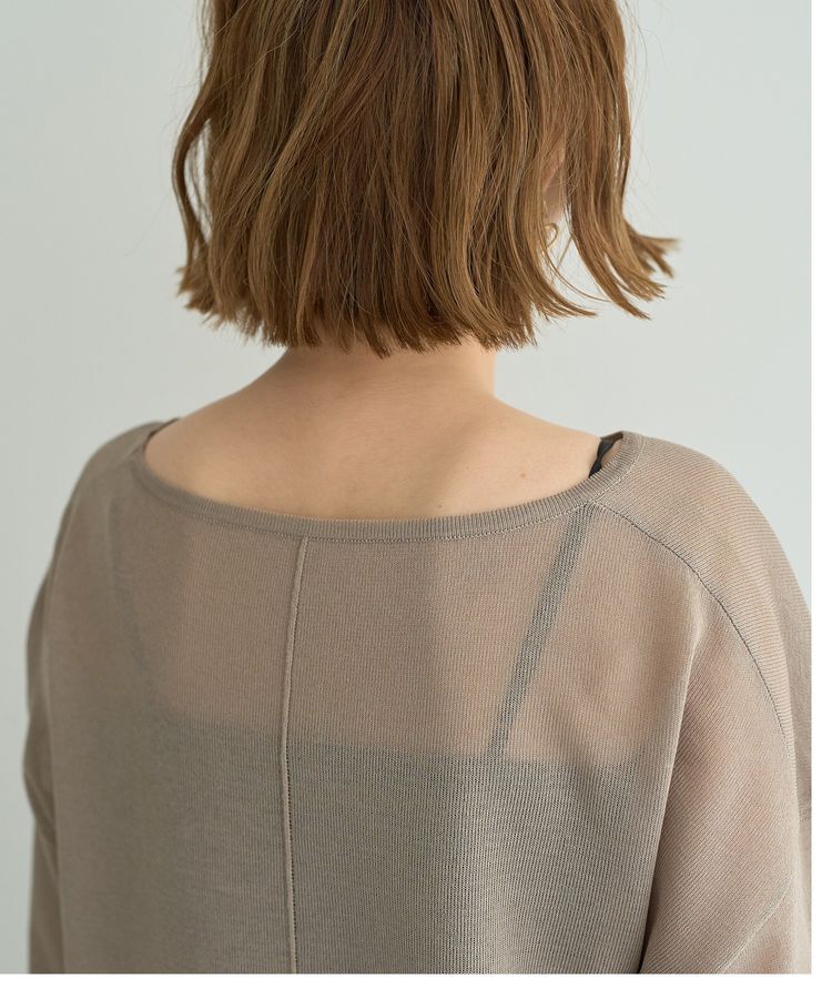 YECCA VECCA「シアーニットプルオーバー」|ニット・セーター|