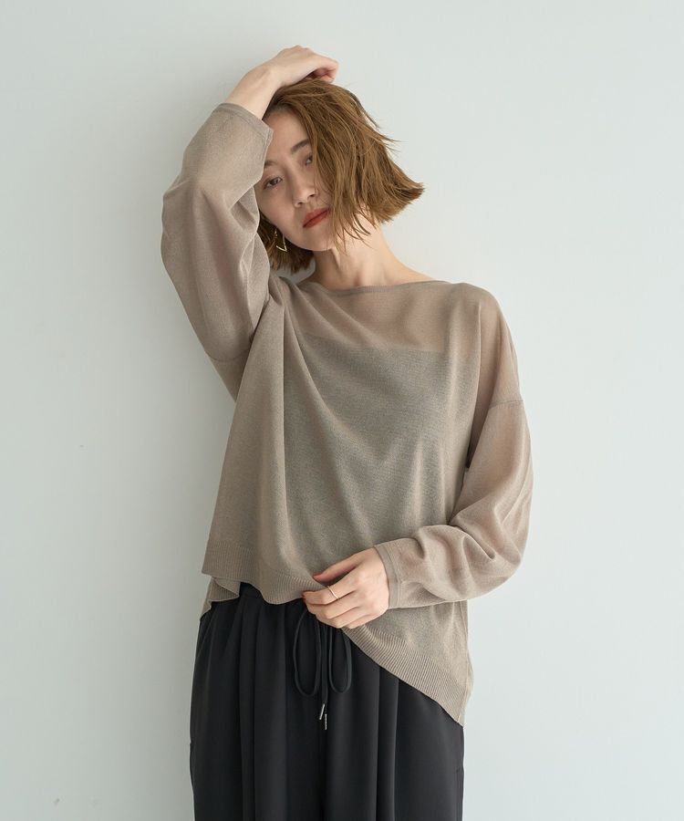 YECCA VECCA「シアーニットプルオーバー」|ニット・セーター|