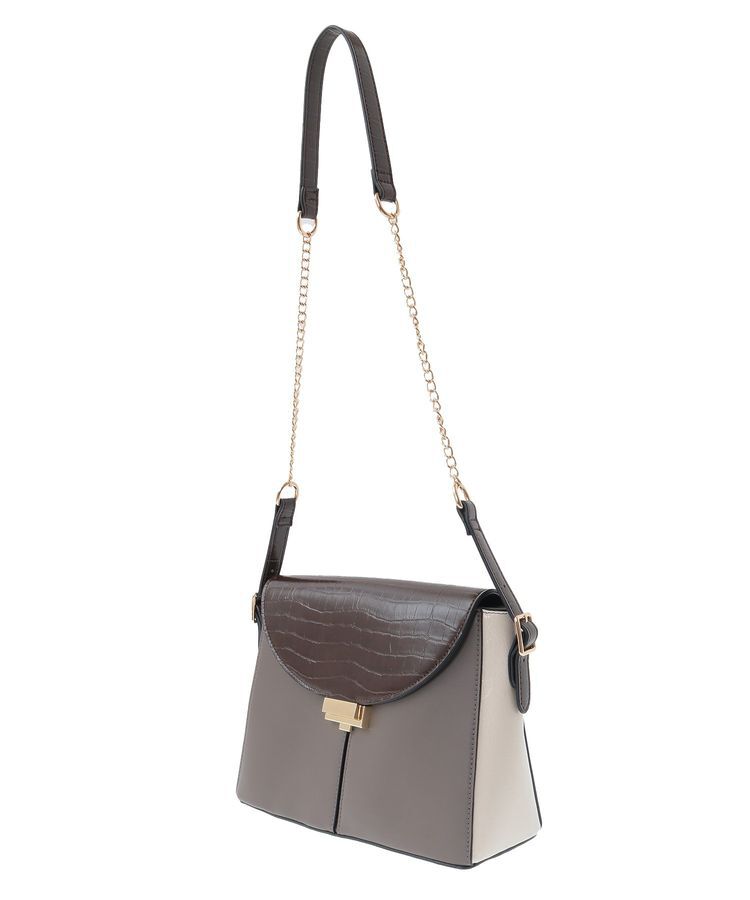 YECCA VECCA「配色メタルポイントバッグ」|ハンドバッグ|