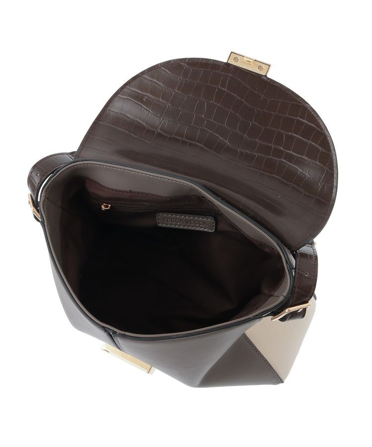 YECCA VECCA「配色メタルポイントバッグ」|ハンドバッグ|