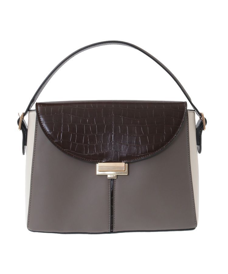 YECCA VECCA「配色メタルポイントバッグ」|ハンドバッグ|