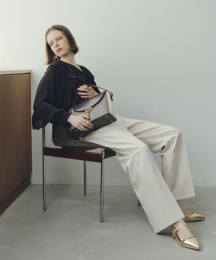 YECCA VECCA「配色メタルポイントバッグ」|ハンドバッグ|