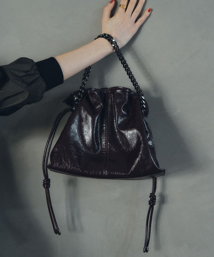 YECCA VECCA「2wayチェーンギャザーバッグ」|ハンドバッグ|