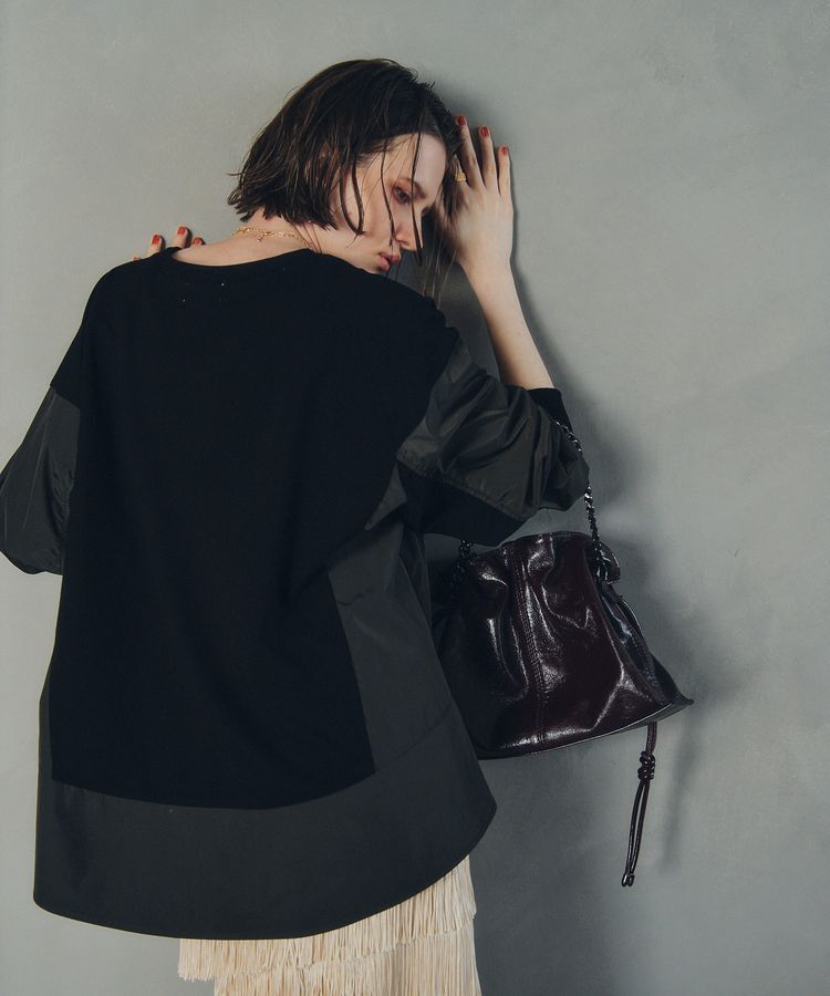 YECCA VECCA「2wayチェーンギャザーバッグ」|ハンドバッグ|