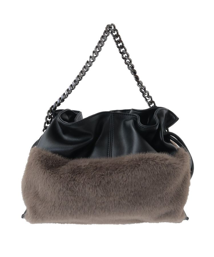 YECCA VECCA「2wayチェーンギャザーバッグ」|ハンドバッグ|