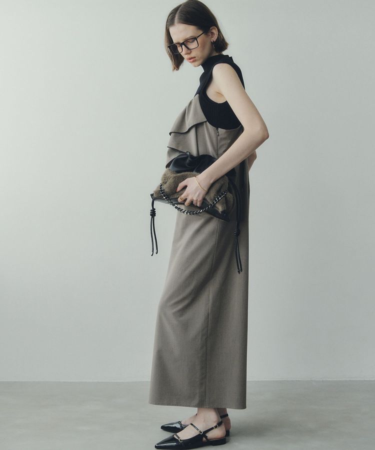 YECCA VECCA「2wayチェーンギャザーバッグ」|ハンドバッグ|