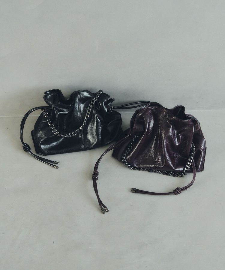 YECCA VECCA「2wayチェーンギャザーバッグ」|ハンドバッグ|