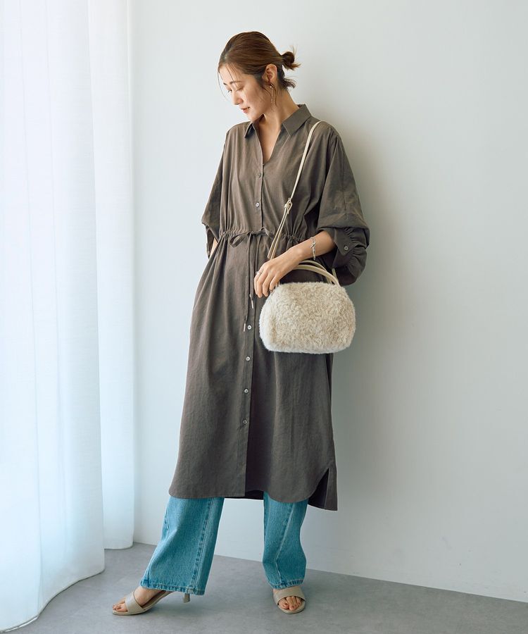 YECCA VECCA「【cache cache】エコファー２wayトート」|ショルダー・メッセンジャー|