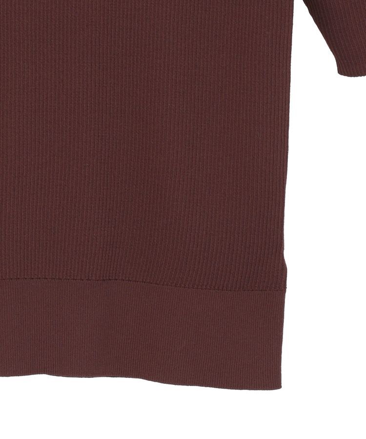 YECCA VECCA「5分袖リブニット」|ニット・セーター|