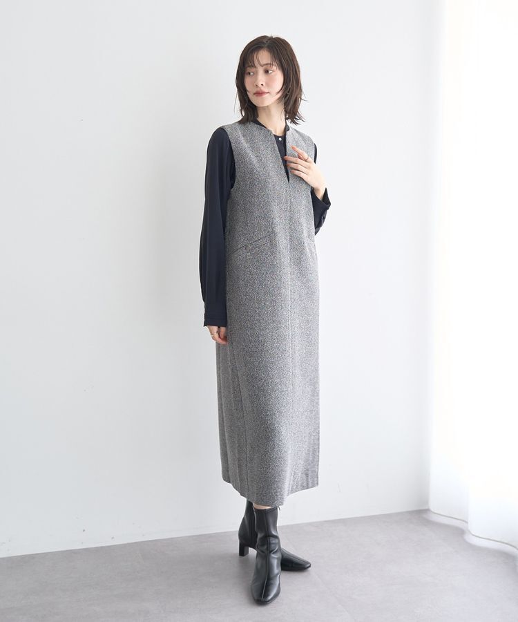 YECCA VECCA「キーネックジャンスカ」|ジャンパースカート|