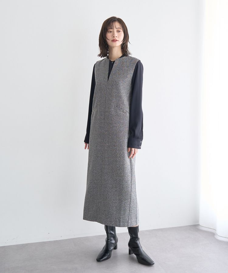 YECCA VECCA「キーネックジャンスカ」|ジャンパースカート|Mix