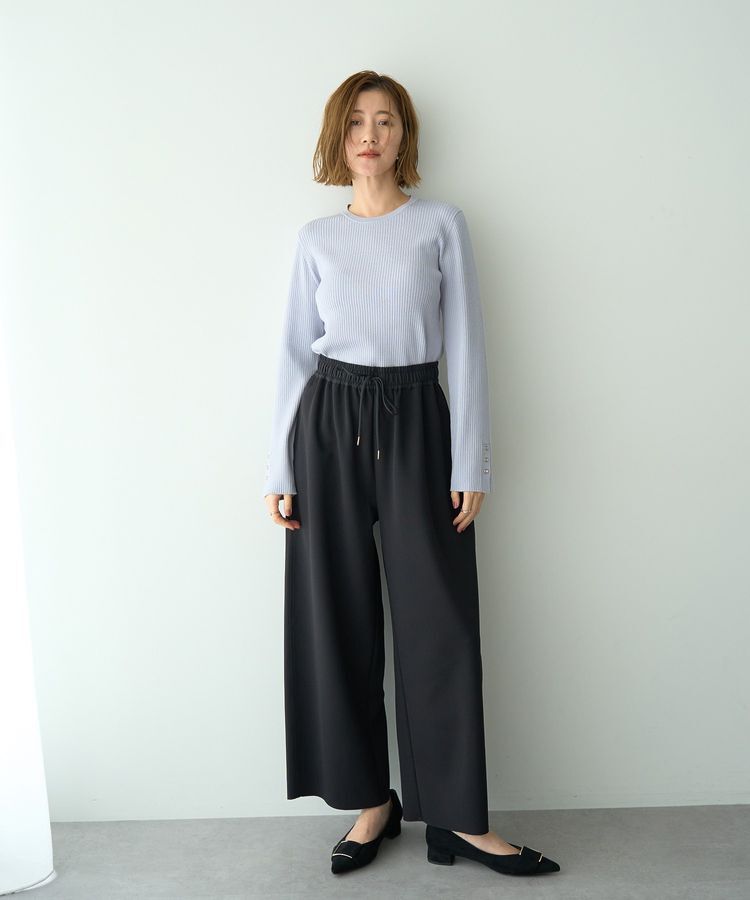 YECCA VECCA「イージーカットジョーゼットパンツ」|その他|