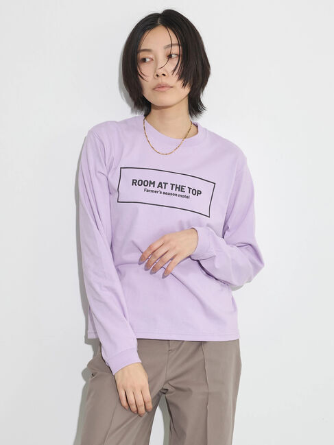 GARAGE OF GOOD CLOTHING「American Classic SignロンT MOTEL」|Tシャツ・カットソー|Light Purple