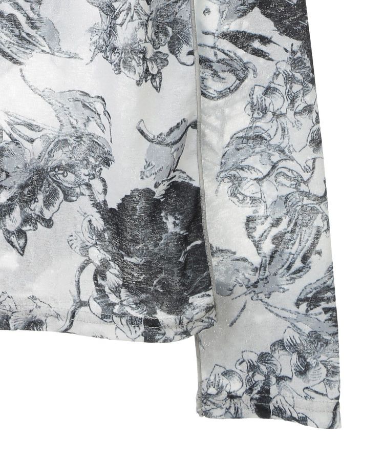 GARAGE OF GOOD CLOTHING「【日本製】フラワープリントハイネックプルオーバー」|Tシャツ・カットソー|