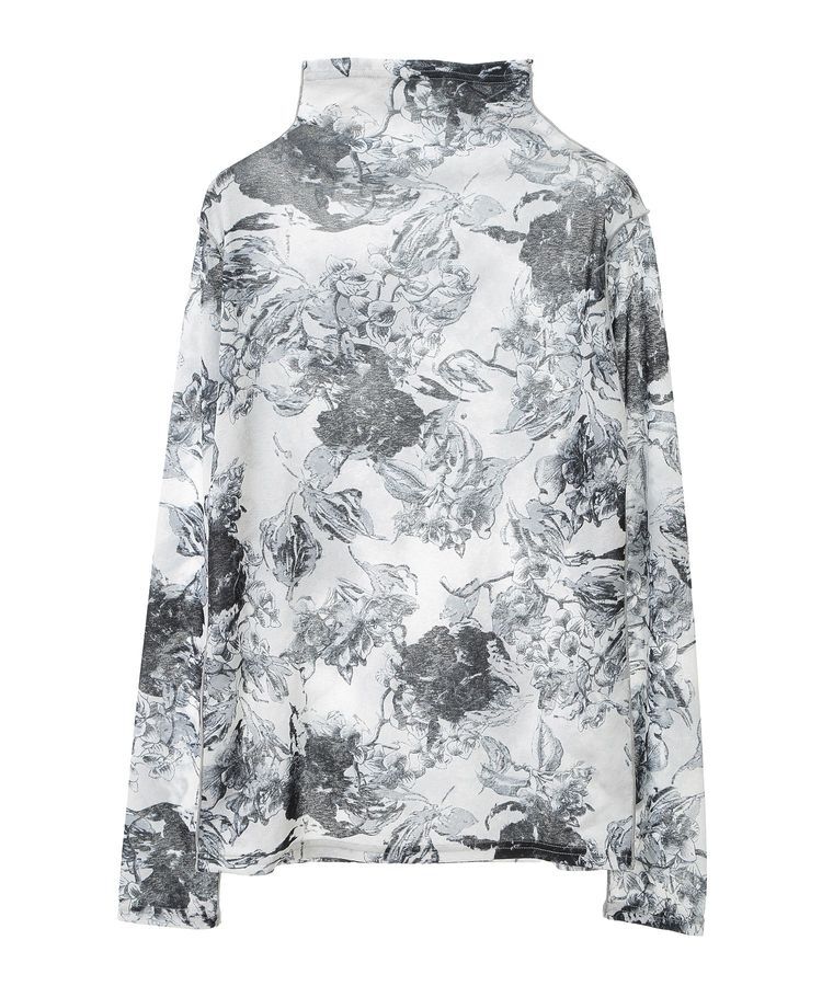 GARAGE OF GOOD CLOTHING「【日本製】フラワープリントハイネックプルオーバー」|Tシャツ・カットソー|