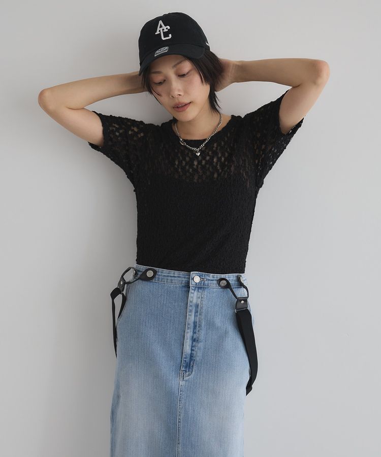 GARAGE OF GOOD CLOTHING「【日本製】シュリンクレースラウンドヘムプルオーバー」|Tシャツ・カットソー|