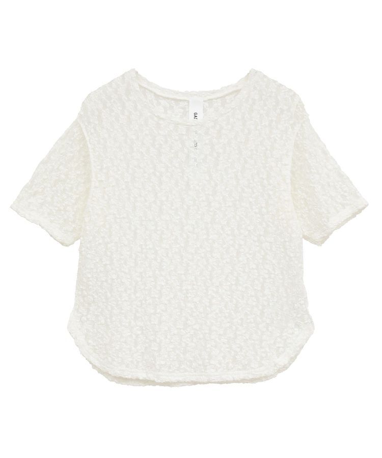 GARAGE OF GOOD CLOTHING「【日本製】シュリンクレースラウンドヘムプルオーバー」|Tシャツ・カットソー|