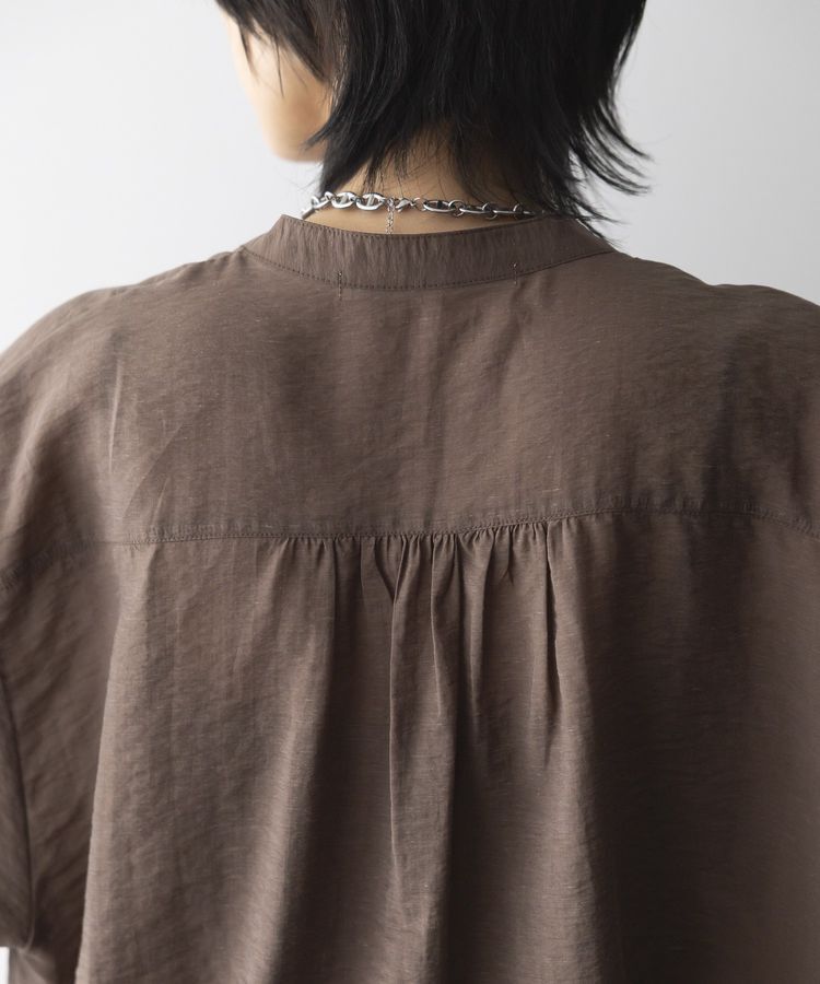 GARAGE OF GOOD CLOTHING「シアー裾ドロストスクエアフブラウス」|シャツ・ブラウス|