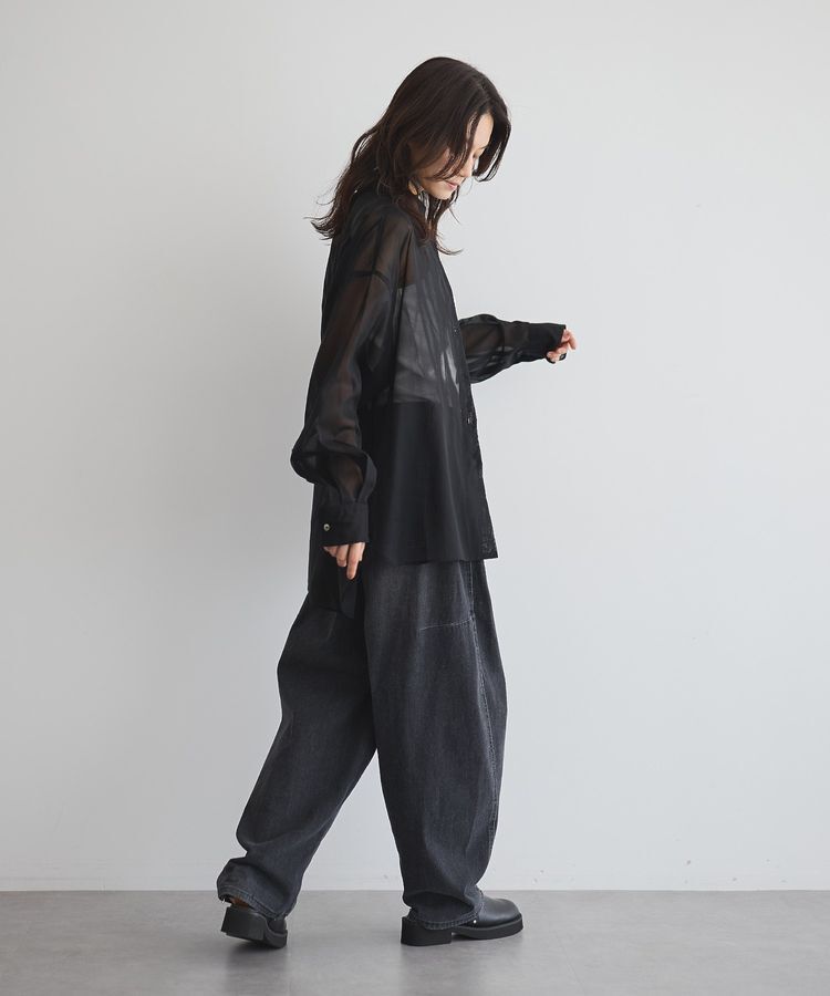 GARAGE OF GOOD CLOTHING「【日本製】ボイルオーガンジーロングシャツ」|シャツ・ブラウス|