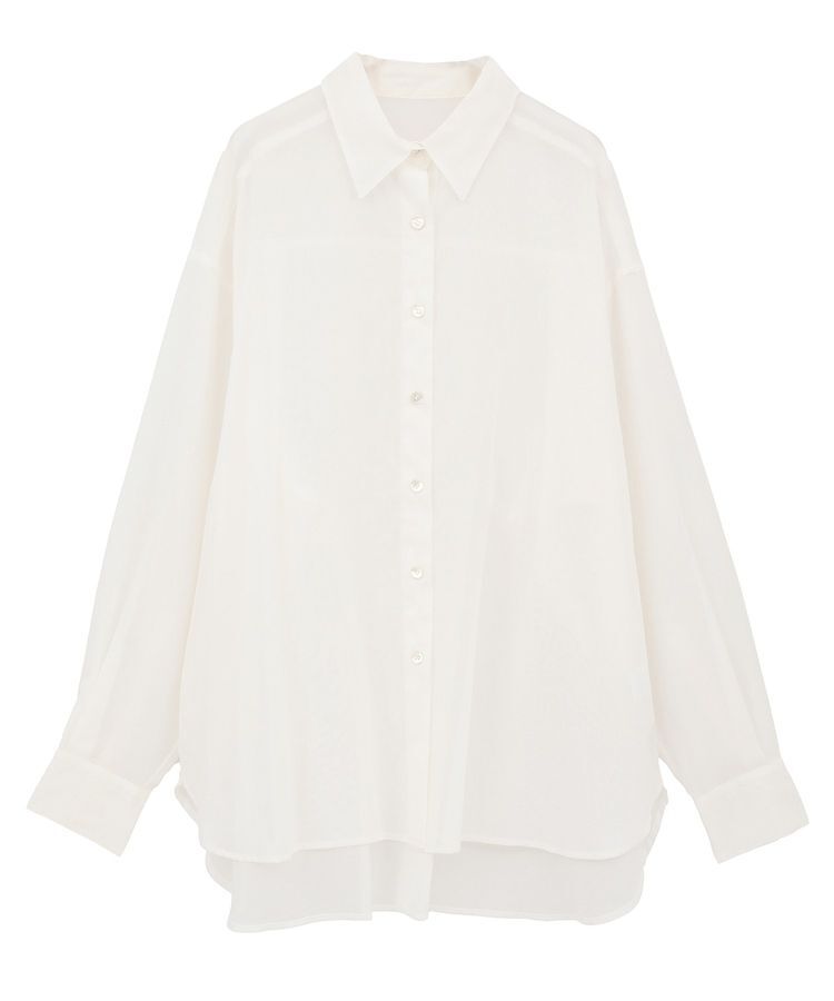 GARAGE OF GOOD CLOTHING「【日本製】ボイルオーガンジーロングシャツ」|シャツ・ブラウス|
