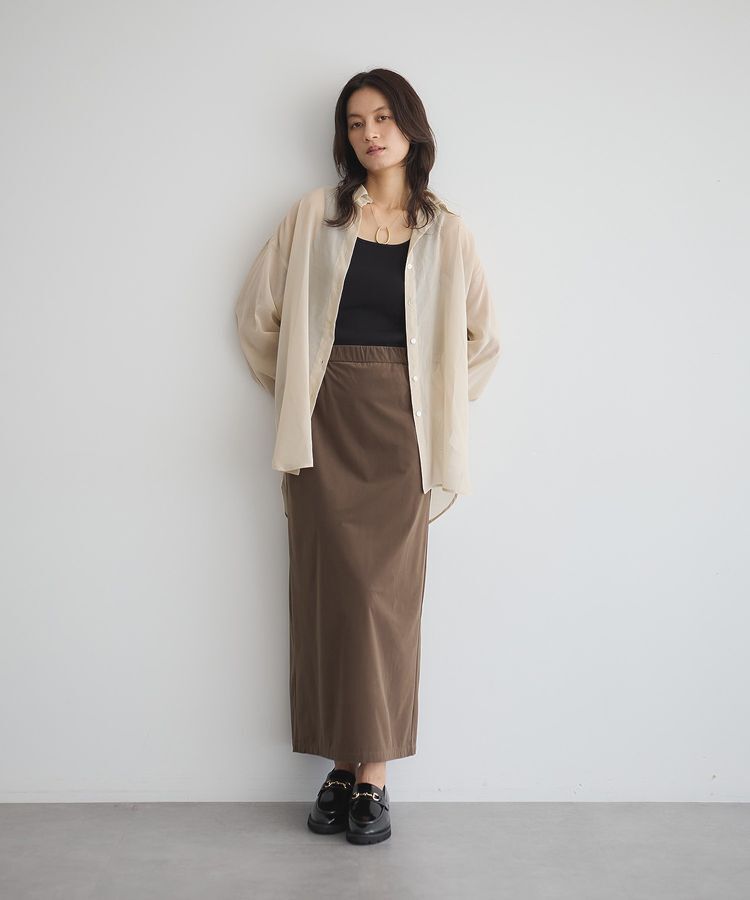 GARAGE OF GOOD CLOTHING「【日本製】ボイルオーガンジーロングシャツ」|シャツ・ブラウス|