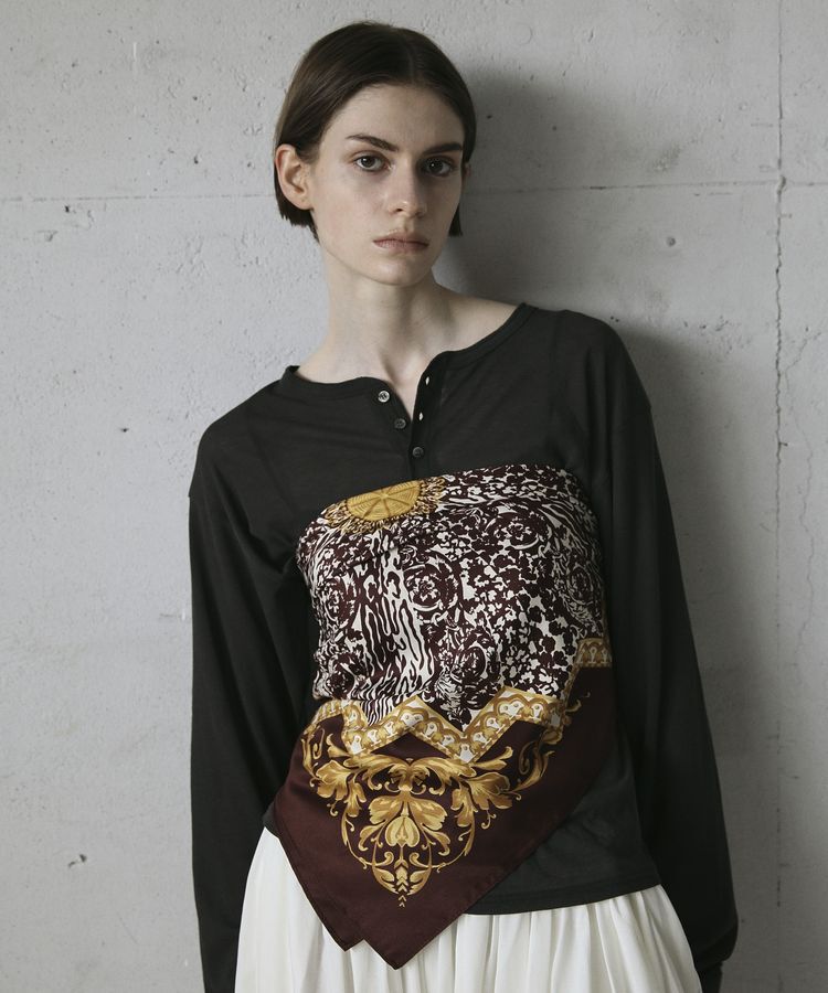 GARAGE OF GOOD CLOTHING「両面プリントスターアラベスクスカーフ」|バンダナ・スカーフ|