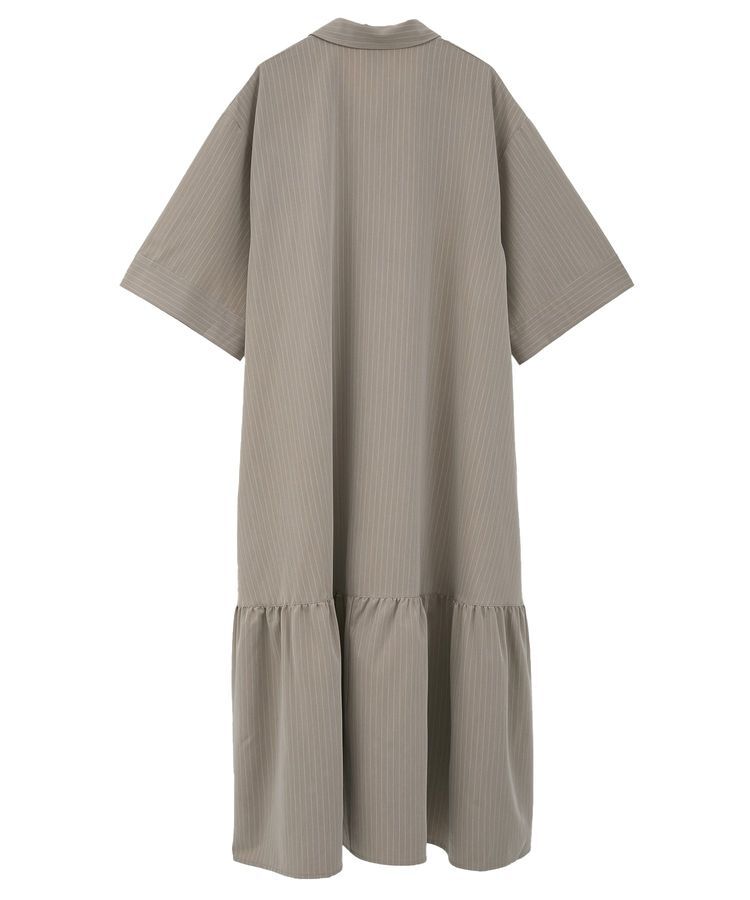 GARAGE OF GOOD CLOTHING「ストライプアシンメトリー７分袖ワンピース」|ワンピース|