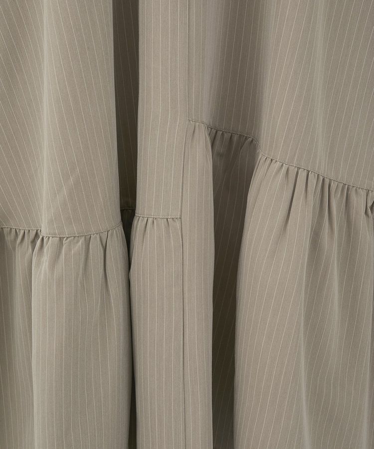 GARAGE OF GOOD CLOTHING「ストライプアシンメトリー７分袖ワンピース」|ワンピース|