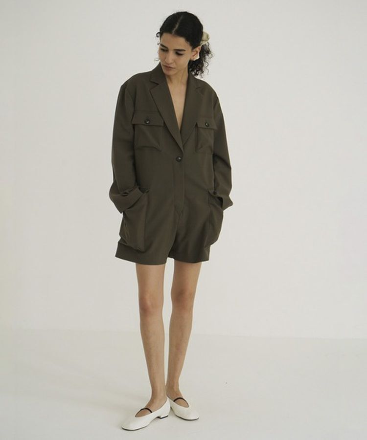 GARAGE OF GOOD CLOTHING「【CLANE】 military short all in one」|オールインワン|