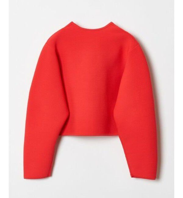 allureville「【セットアップ対応商品】ガーターニットショートジャケット」|ニット・セーター|