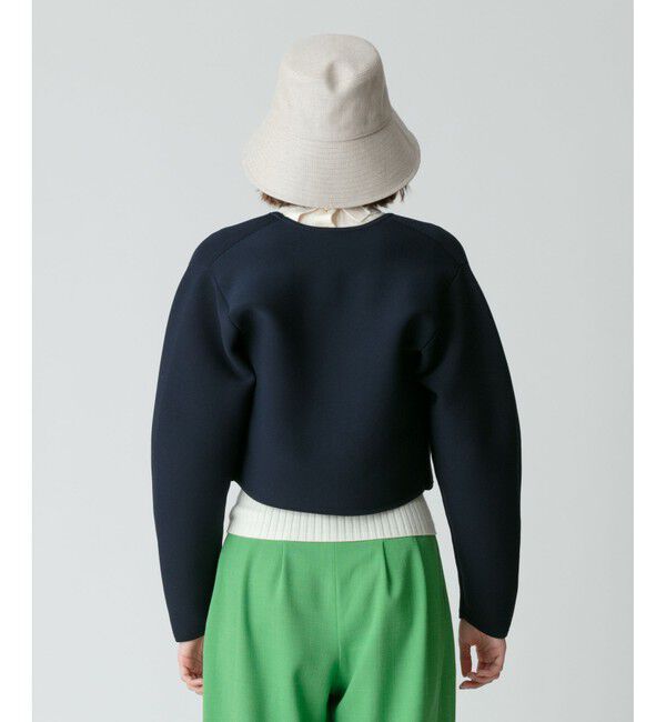 allureville「【セットアップ対応商品】ガーターニットショートジャケット」|ニット・セーター|