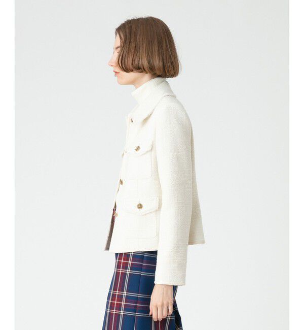 LOULOU WILLOUGHBY「【LOULOU WILLOUGHBY】ツイードステンカラージャケット」|その他|