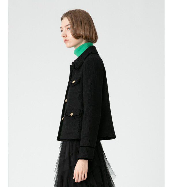 LOULOU WILLOUGHBY「【LOULOU WILLOUGHBY】ツイードステンカラージャケット」|その他|