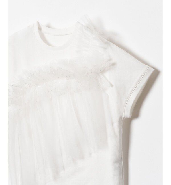 LOULOU WILLOUGHBY「【LOULOU WILLOUGHBY】チュールビスチェTシャツ」|Tシャツ・カットソー|