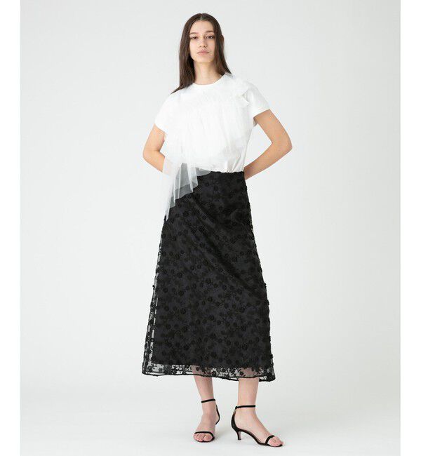 LOULOU WILLOUGHBY「【LOULOU WILLOUGHBY】チュールビスチェTシャツ」|Tシャツ・カットソー|