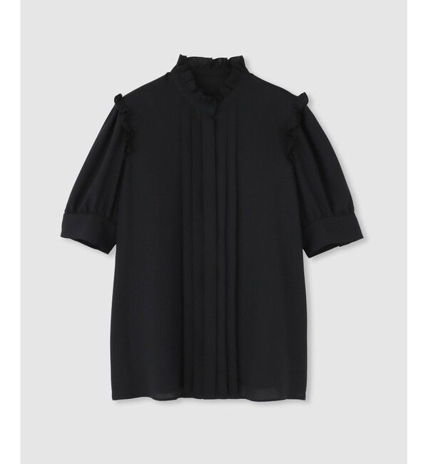 LOULOU WILLOUGHBY「◇ 【LOULOU WILLOUGHBY】アムンゼンプチフリルブラウス」|シャツ・ブラウス|ブラック