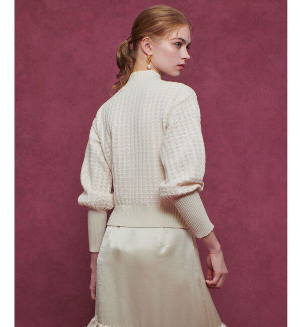 LOULOU WILLOUGHBY「【LOULOU WILLOUGHBY】ロングリブカフスモールプルオーバー」|ニット・セーター|