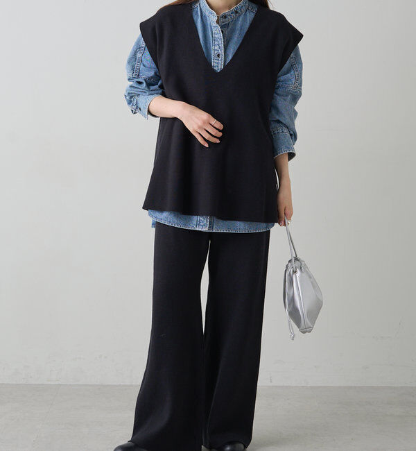  「ミラノリブニットベスト」|ニット・セーター|